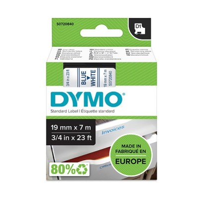 Original OEM Tape DYMO D1-45810 (D1-45810) (Transparent) (19 mm, 7 m, Transparent, White)