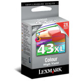 Original Ink Cartridge Lexmark 43XL (18YX143E) (Color)
