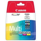 Original Ink Cartridges Canon CLI-526 CMY (4541B009) for Canon Pixma MG5350