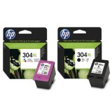 Original Ink Cartridges HP 304 XL (N9K08AE, N9K07AE) for HP DeskJet 2620 All-in-One