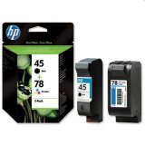 Original OEM Ink Cartridges HP 45 + 78 (SA308A)