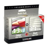 Original Ink Cartridges Lexmark 43XL + 44XL (80D2966)