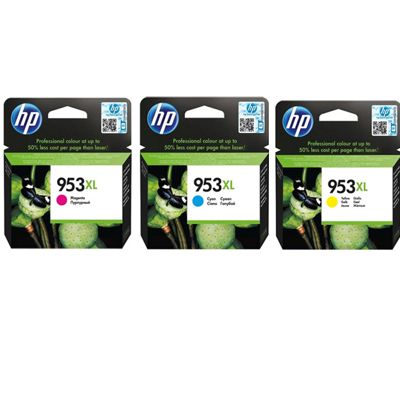 HP Ink 953 Black, Cyan, Magenta & Yellow Cartridge Combo Pack (OEM