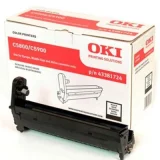 Original OEM Drum Unit Oki C5800 (43381724) (Black) for Oki C5900