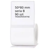 Original OEM Label Niimbot 50x80 mm Transparentne (White) for Niimbot B21 Red