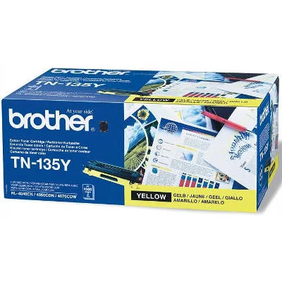 Original OEM Toner Cartridge Brother TN-135Y (TN135Y) (Yellow)