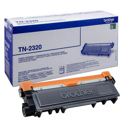 Original OEM Toner Cartridge Brother TN-2320 (TN2320) (Black)