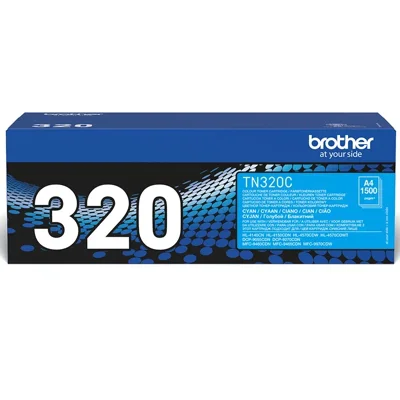 Original OEM Toner Cartridge Brother TN-320C (TN320C) (Cyan)