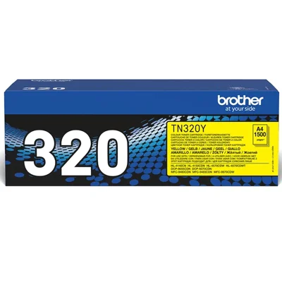 Original OEM Toner Cartridge Brother TN-320Y (TN320Y) (Yellow)