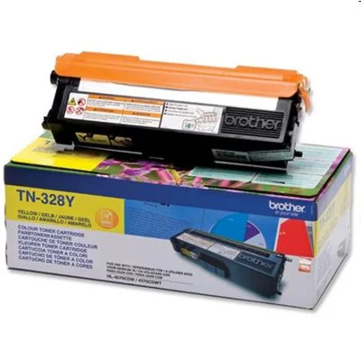 Original OEM Toner Cartridge Brother TN-328Y (TN328Y) (Yellow)