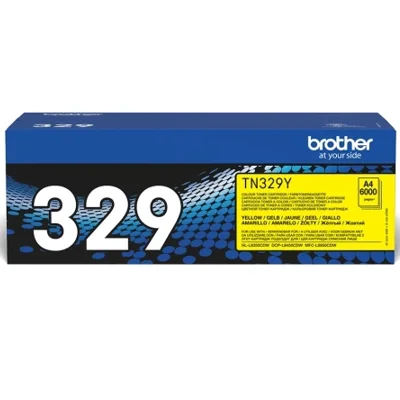 Original OEM Toner Cartridge Brother TN-329Y (TN329Y) (Yellow)