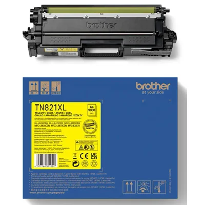 Original OEM Toner Cartridge Brother TN-821XLY (TN821XLY) (Yellow)