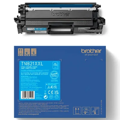 Original OEM Toner Brother TN-821XXLC (TN821XXLC) (Cyan)