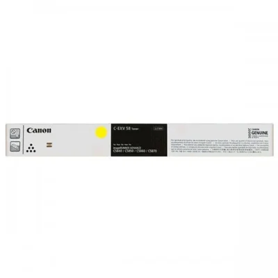 Original OEM Toner Canon C-EXV 58L Y (3769C002) (Yellow)