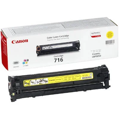 Original OEM Toner Cartridge Canon CRG-716 Y (1977B002AA) (Yellow)