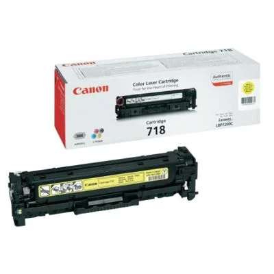 Original OEM Toner Canon CRG-718 Y (2659B002AA, 2659B011AA) (Yellow)