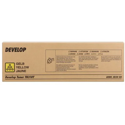 Original OEM Toner Cartridge Develop TN-318Y (A0DK2D3) (Yellow)