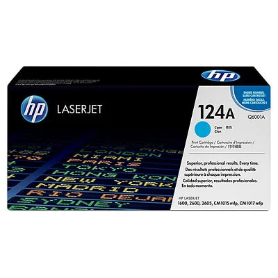 Original OEM Toner Cartridge HP 124A (Q6001A) (Cyan)