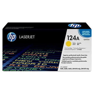 Original OEM Toner Cartridge HP 124A (Q6002A) (Yellow)