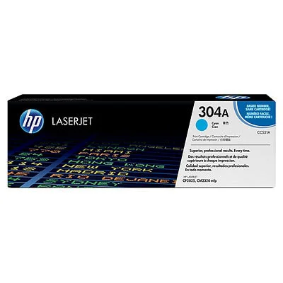 Original OEM Toner Cartridge HP 304A (CC531A) (Cyan)