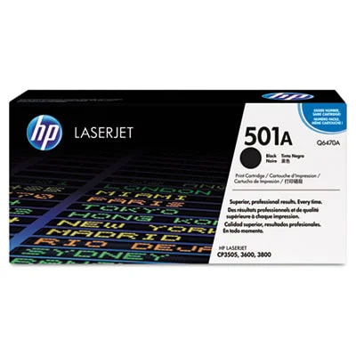 Original OEM Toner Cartridge HP 501A (Q6470A) (Black)