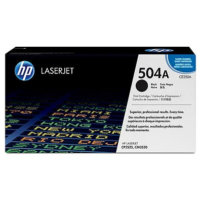 Original OEM Toner Cartridge HP 504A (CE250A) (Black)