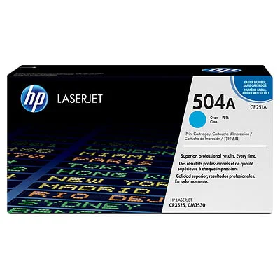 Original OEM Toner Cartridge HP 504A (CE251A) (Cyan)