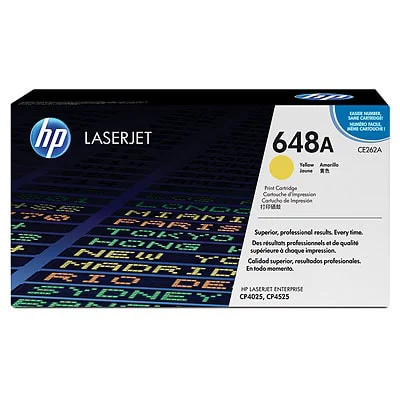 Original OEM Toner Cartridge HP 648A (CE262A) (Yellow)