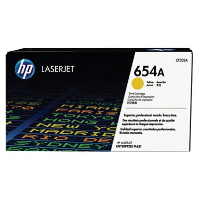 Original OEM Toner HP 654A (CF332A) (Yellow)