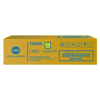 Original OEM Toner Cartridge KM TNP-93Y (AE1Y251) (Yellow)