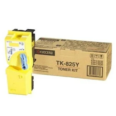 Original OEM Toner Cartridge Kyocera TK-825Y (TK-825Y) (Yellow)