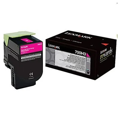 Original OEM Toner Lexmark 702HM (70C2HM0) (Magenta)