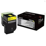 Original OEM Toner Cartridge Lexmark 702HY (70C2HY0) (Yellow) for Lexmark CS410N