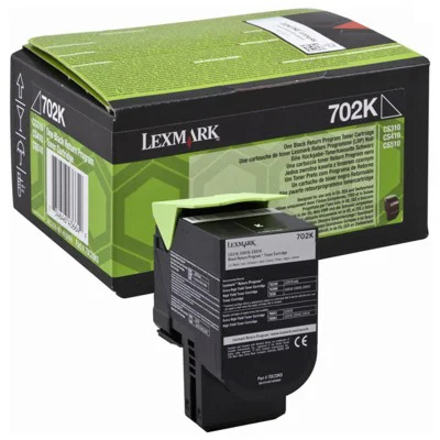 Original OEM Toner Cartridge Lexmark 702K (70C20K0) (Black)