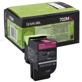 Original OEM Toner Cartridge Lexmark 702M (70C20M0) (Magenta)