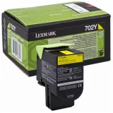 Original OEM Toner Cartridge Lexmark 702Y (70C20Y0) (Yellow)