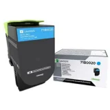 Original OEM Toner Lexmark 75B0020 (75B20C0) (75B0020, 75B20C0) (Cyan) for Lexmark CX727DE