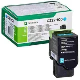 Original OEM Toner Cartridge Lexmark C232 (C232HC0) (Cyan) for Lexmark MC2535ADW