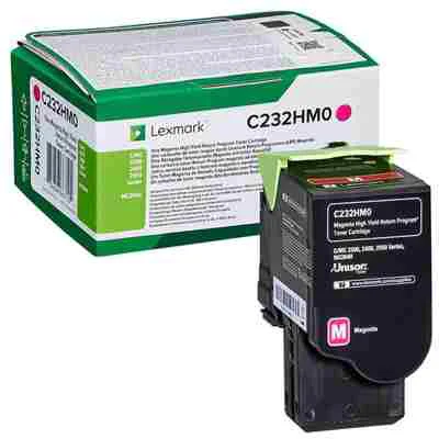 Original OEM Toner Cartridge Lexmark C232 (C232HM0) (Magenta)