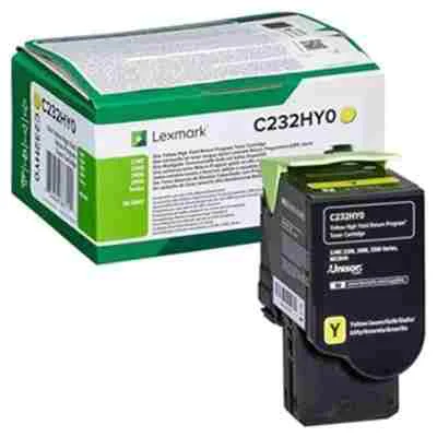 Original OEM Toner Lexmark C232 (C232HY0) (Yellow)