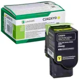 Original OEM Toner Cartridge Lexmark C242 (C242XY0) (Yellow) for Lexmark C2535DW