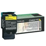 Original OEM Toner Cartridge Lexmark C540A1YG (C540A1YG) (Yellow) for Lexmark C544DN