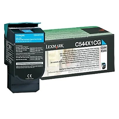 Original OEM Toner Cartridge Lexmark C544X1CG (C544X1CG) (Cyan)