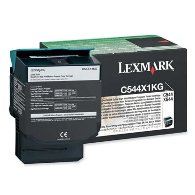 Original OEM Toner Cartridge Lexmark C544X1KG (C544X1KG) (Black)