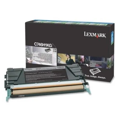 Original OEM Toner Cartridge Lexmark C746H1KG (C746H1KG) (Black)