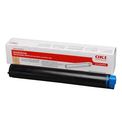 Original OEM Toner Cartridge Oki B2200 2400 (43640302) (Black)