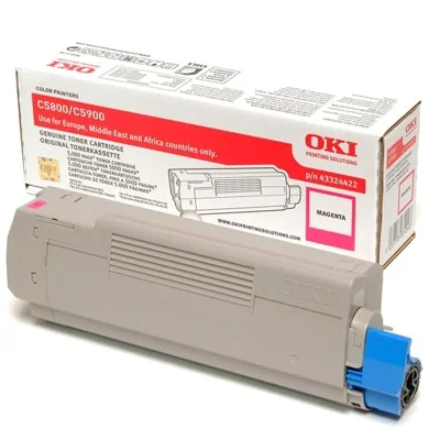 Original OEM Toner Oki C5800 (43324422) (Magenta)