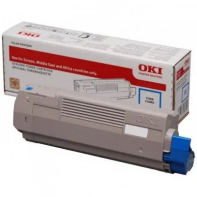 Original OEM Toner Cartridge Oki C823 C833 C843 7K (46471103) (Cyan)