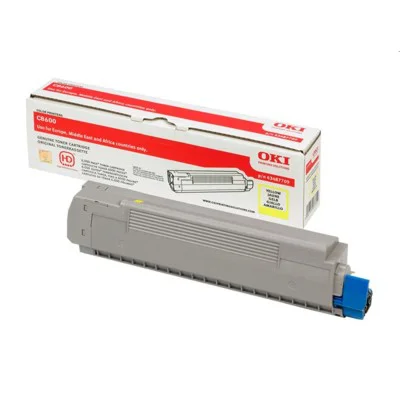 Original OEM Toner Oki C8600 8800 (43487709) (Yellow)