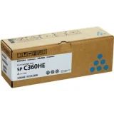 Original OEM Toner Cartridge Ricoh C360HE (408185) (Cyan) for Ricoh Aficio SP C360